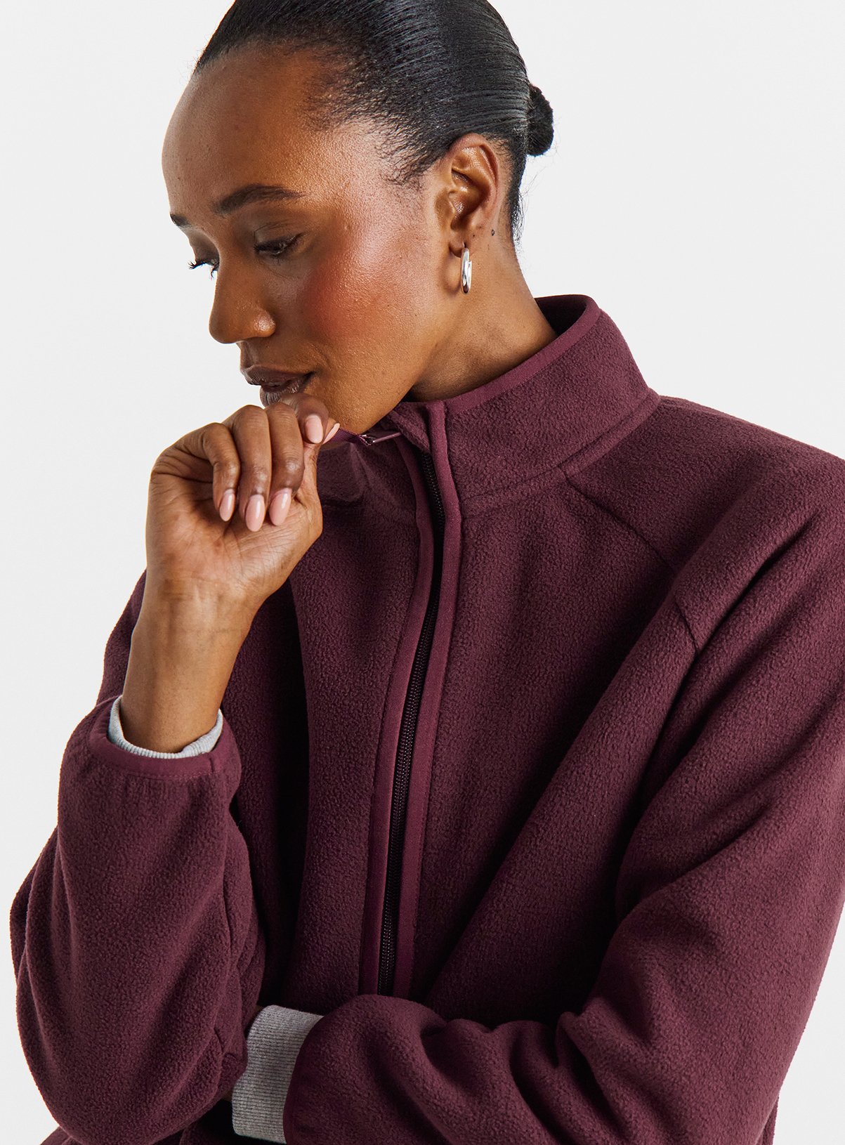 JD WILLIAMS Fleece Longline Zip Through 14 - Image 2 thumbnail